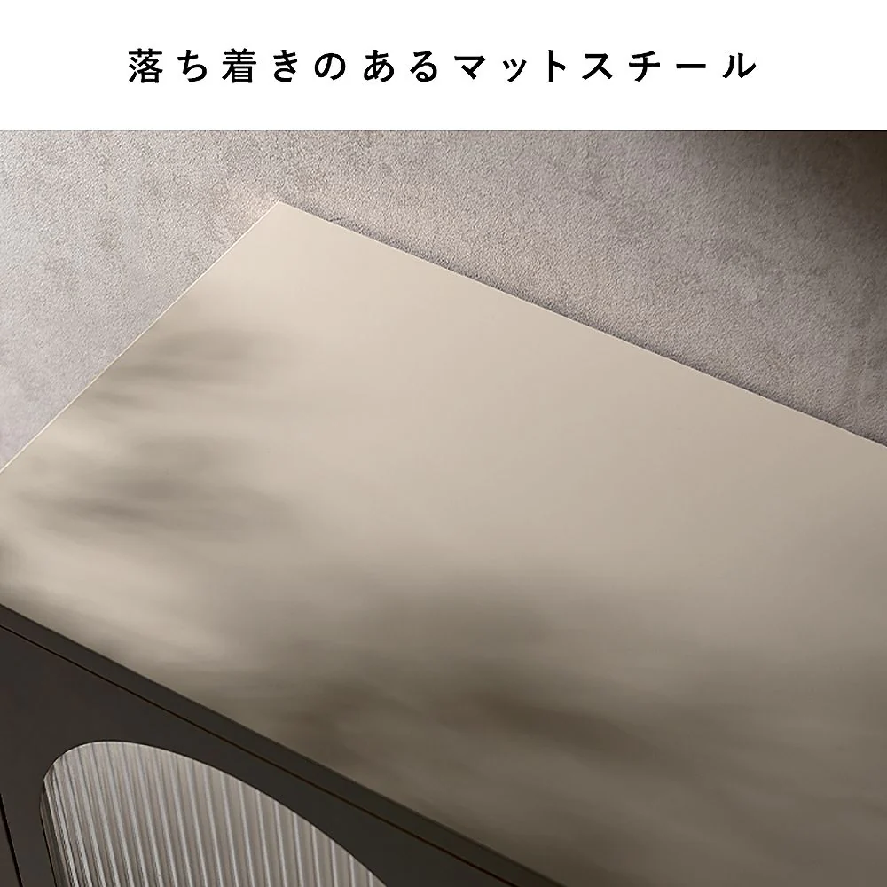 ガラスキャビネット ムーン CBN-1100 ホワイト 組立必要【直送品】 返品・キャンセル・他商品と同時購入は不可 - Image 6
