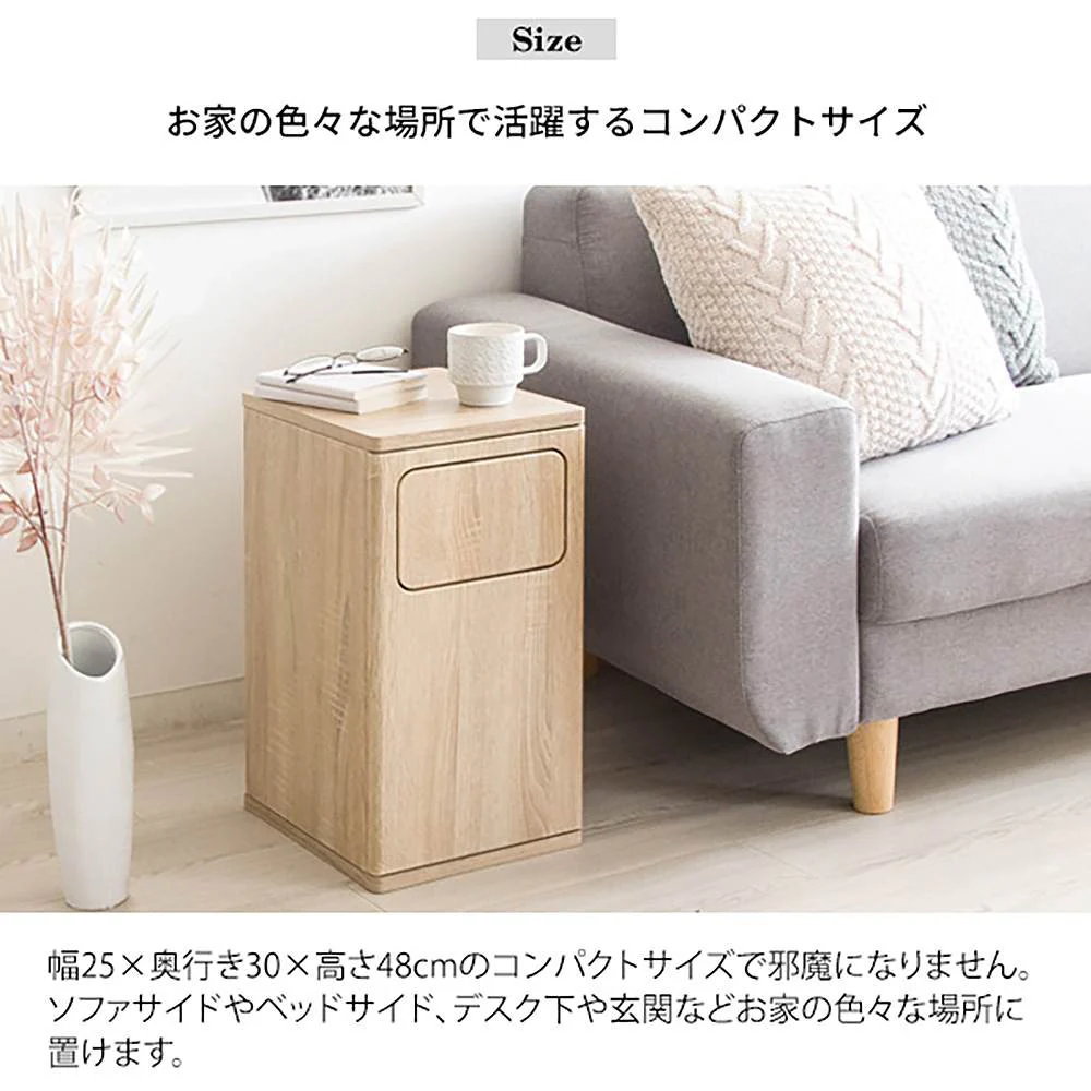 ダストボックス エンプロー DB-480R ナチュラル 組立必要【直送品】 返品・キャンセル・他商品と同時購入は不可 - Image 9