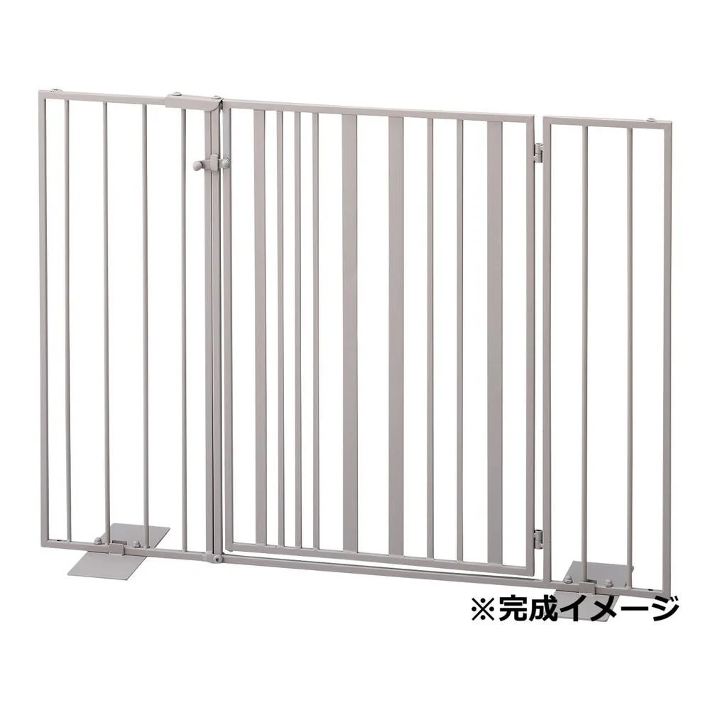 ペットゲート ストライプ 扉タイプ ラテ S23-0652 【直送品】 返品・キャンセル・他商品と同時購入は不可
