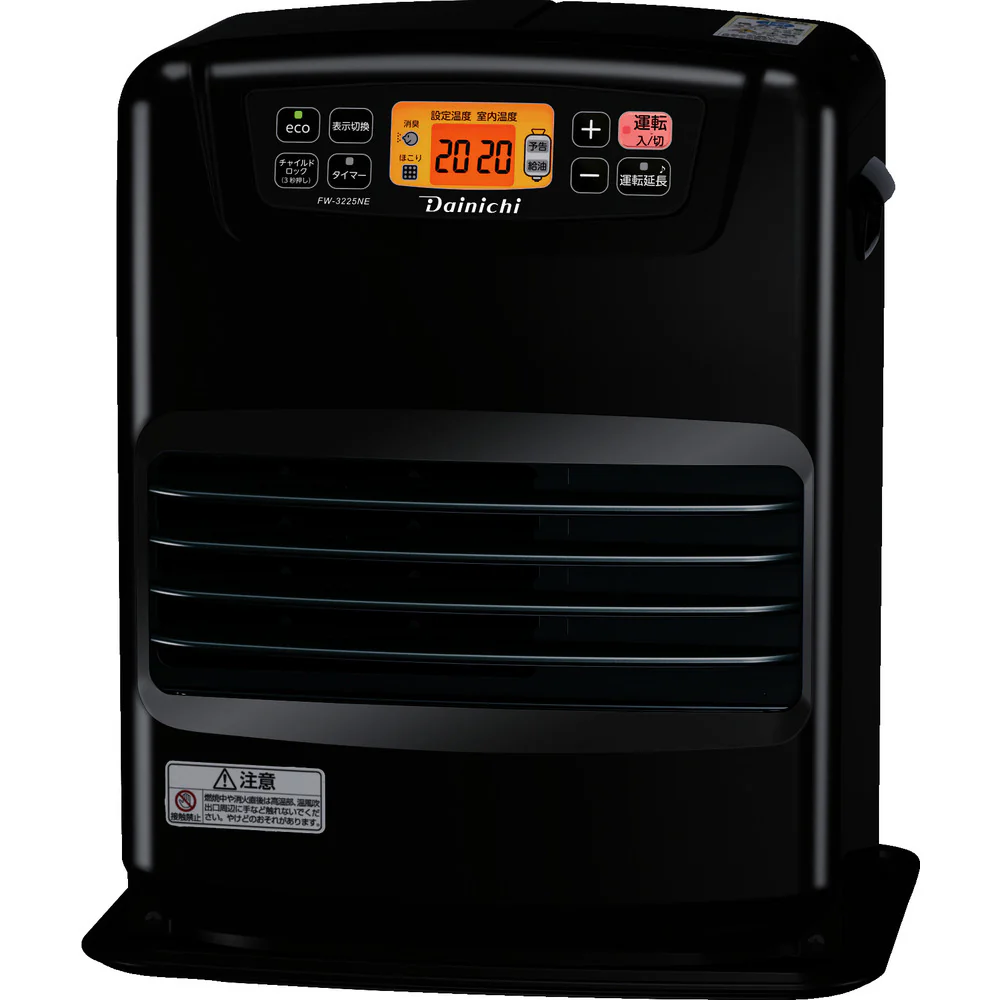 ダイニチ 石油ファンヒーター FW-3225NE-ブラック 【直送品】 返品・キャンセル・他商品と同時購入は不可