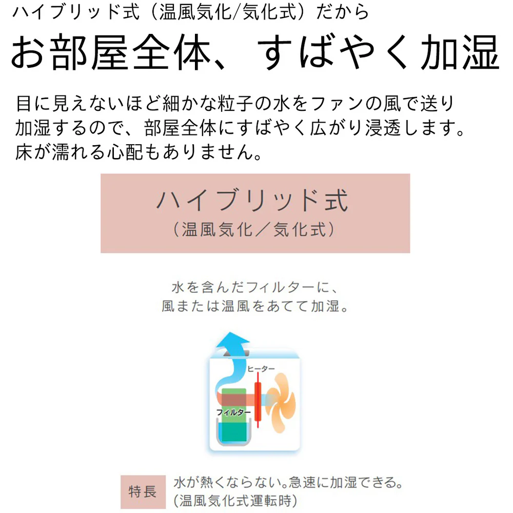ダイニチ 気化ハイブリッド式加湿器 HD-C900H-グレー 【直送品】 返品・キャンセル・他商品と同時購入は不可 - Image 4