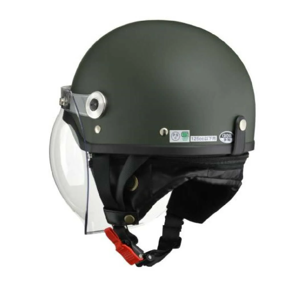 リ－ド工業 バブルシ－ルド付ハーフヘルメット マットグレ－ フリ－ CR760MATGR - Image 6