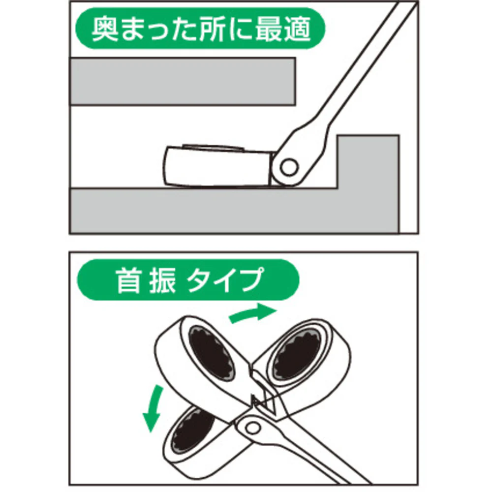 TONE コンビネーションラチェットレンチ 【直送品】 返品・キャンセル・他商品と同時購入は不可 - Image 3