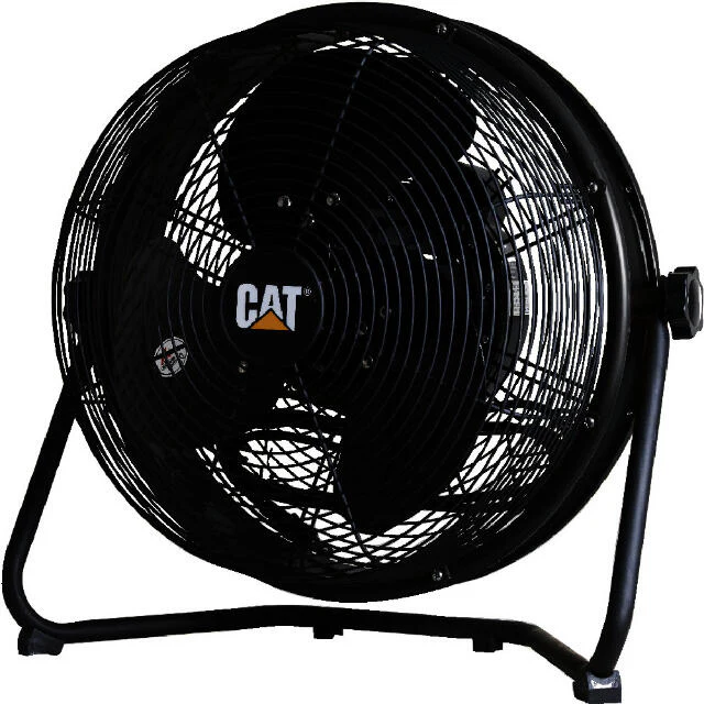 CAT 工場扇 35cm(壁・床タイプ)羽根軸360°半転機能付 ブラック 【直送品】 返品・キャンセル・他商品と同時購入は不可