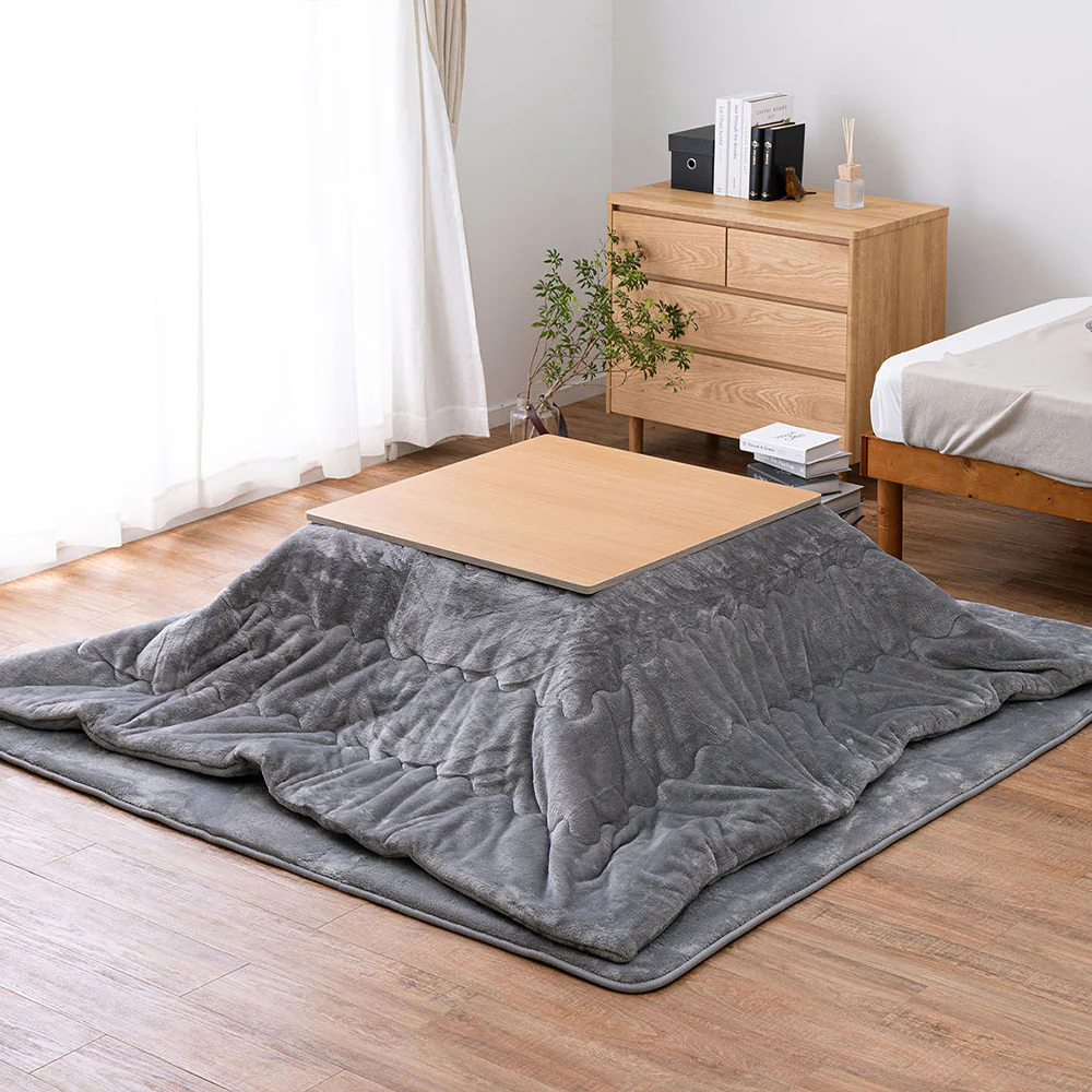 メレンゲタッチのこたつ掛けふとん グレー190x190 【直送品】 返品・キャンセル・他商品と同時購入は不可