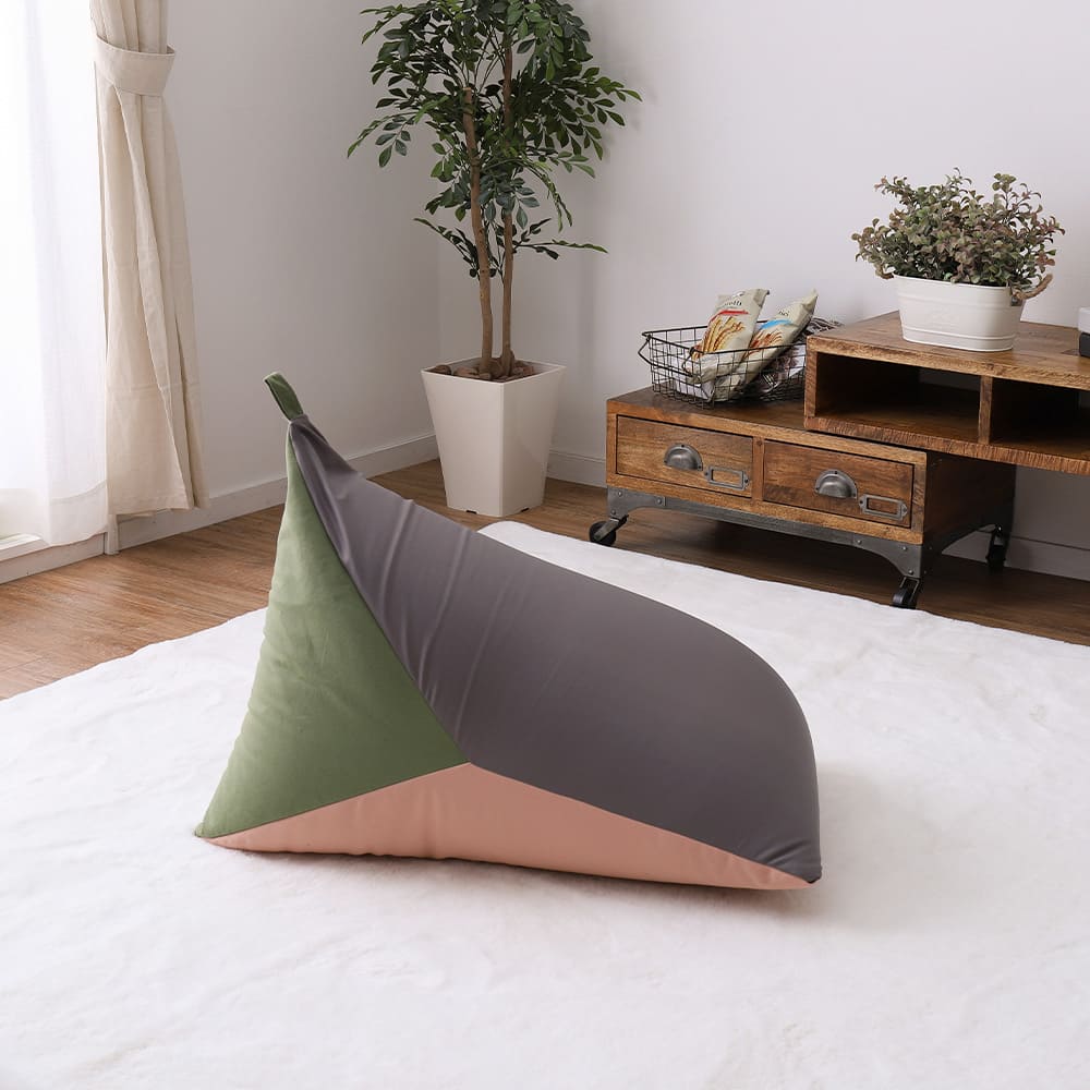 カラーが選べるリラックスビーズクッション グレー/ベージュ 【直送品】 返品・キャンセル・他商品と同時購入は不可