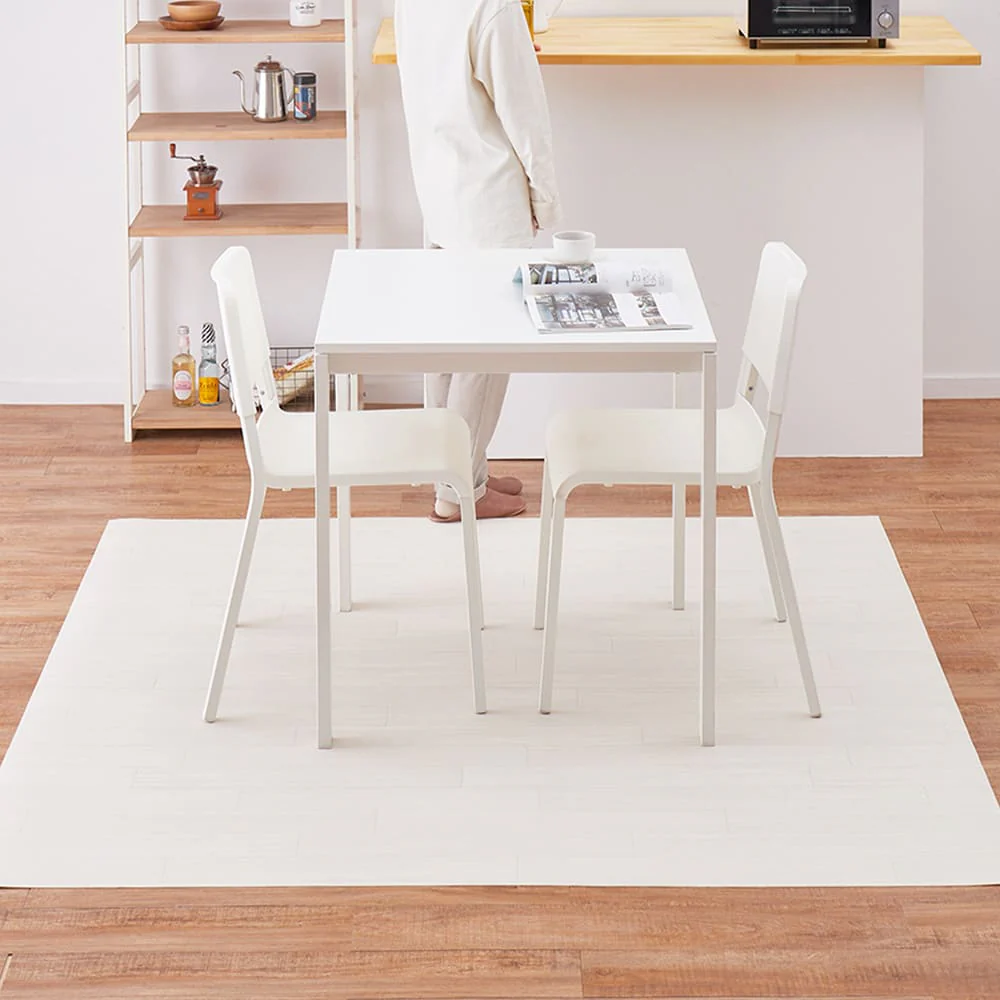 水拭きできるクッションフロア クリーム 182×260 【直送品】 返品・キャンセル・他商品と同時購入は不可