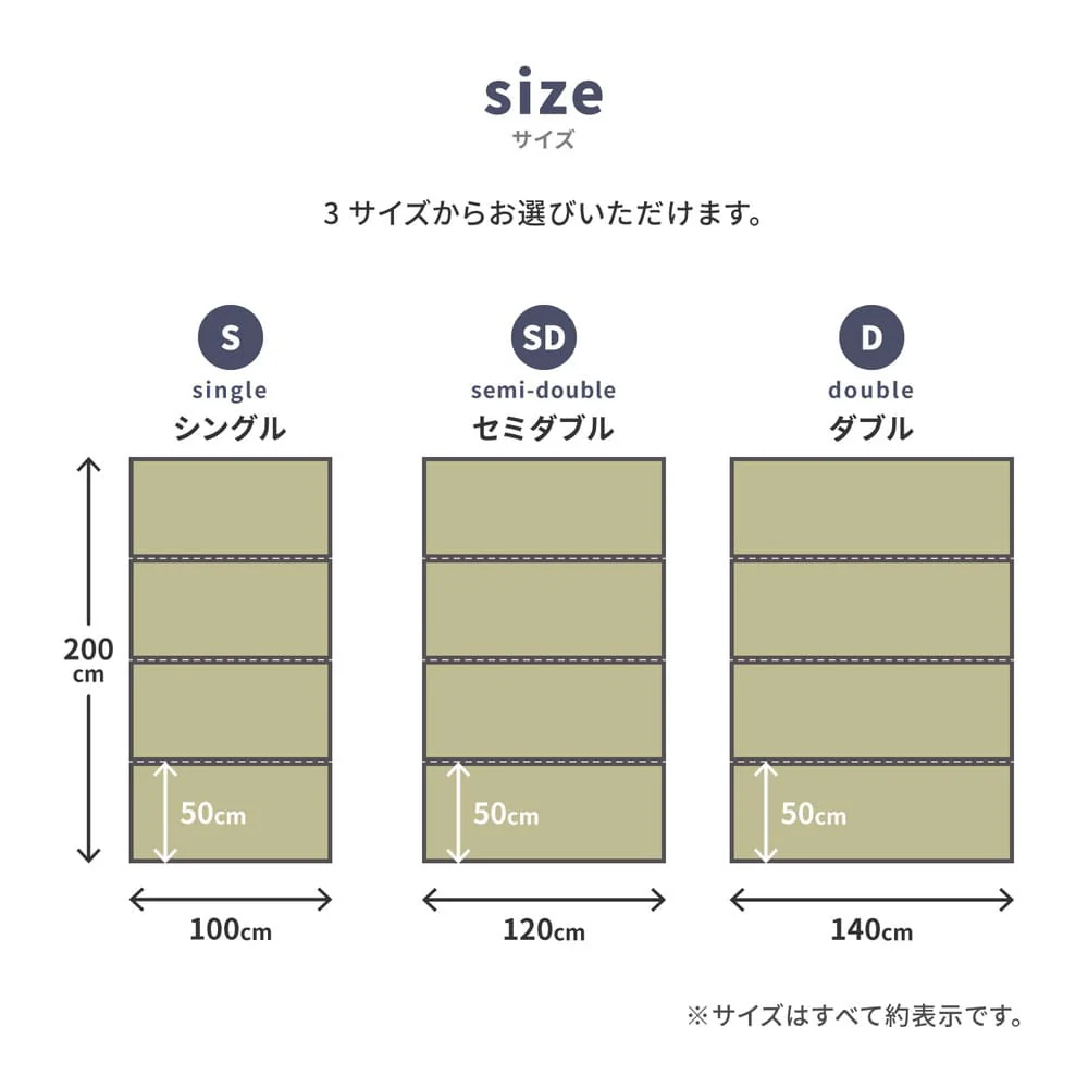 折り畳める 水拭きできる畳マットレス 伏見 セミダブル  【直送品】 返品・キャンセル・他商品と同時購入は不可 - Image 11
