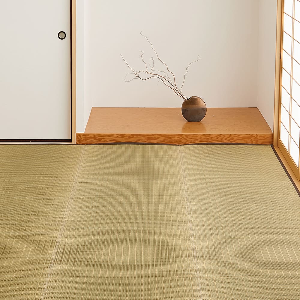 国産い草カーペット 清涼 江戸間2畳 ベージュ 【直送品】 返品・キャンセル・他商品と同時購入は不可