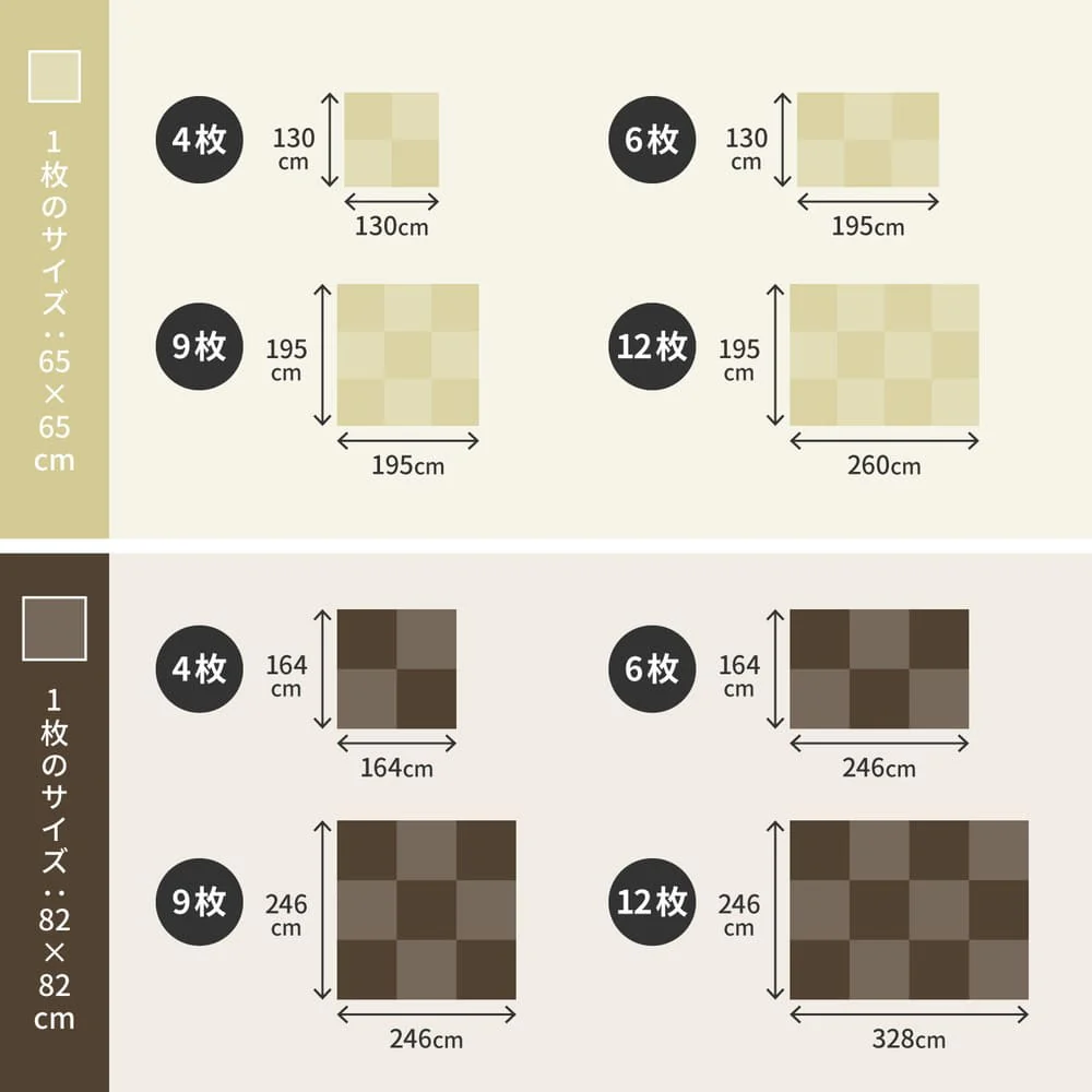 水拭きできる い草風置き畳 綾模様 グリーン 同色12枚組  【直送品】 返品・キャンセル・他商品と同時購入は不可 - Image 10