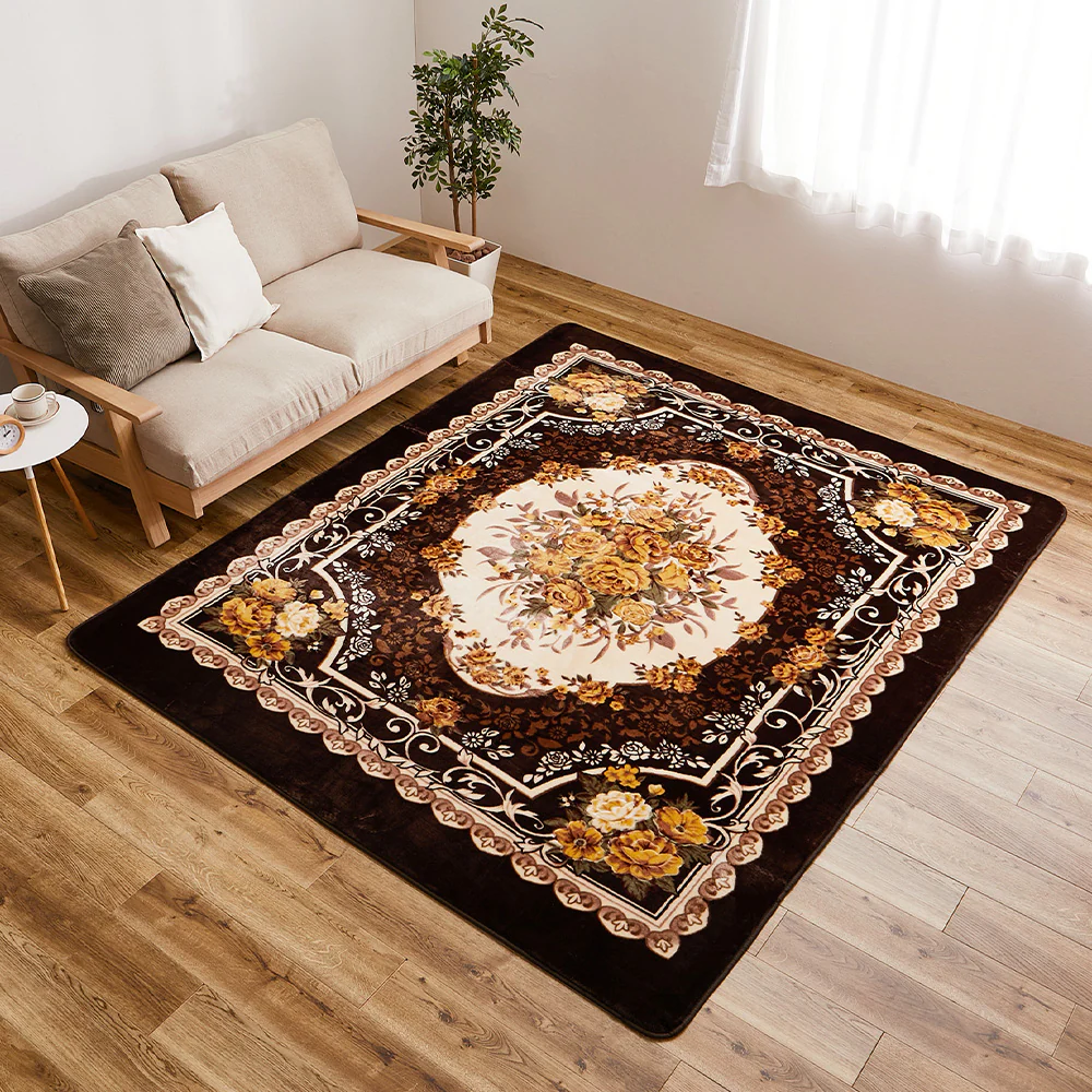 アドリア ホットカーペットカバー 200x240cm ブラウン 【直送品】 返品・キャンセル・他商品と同時購入は不可