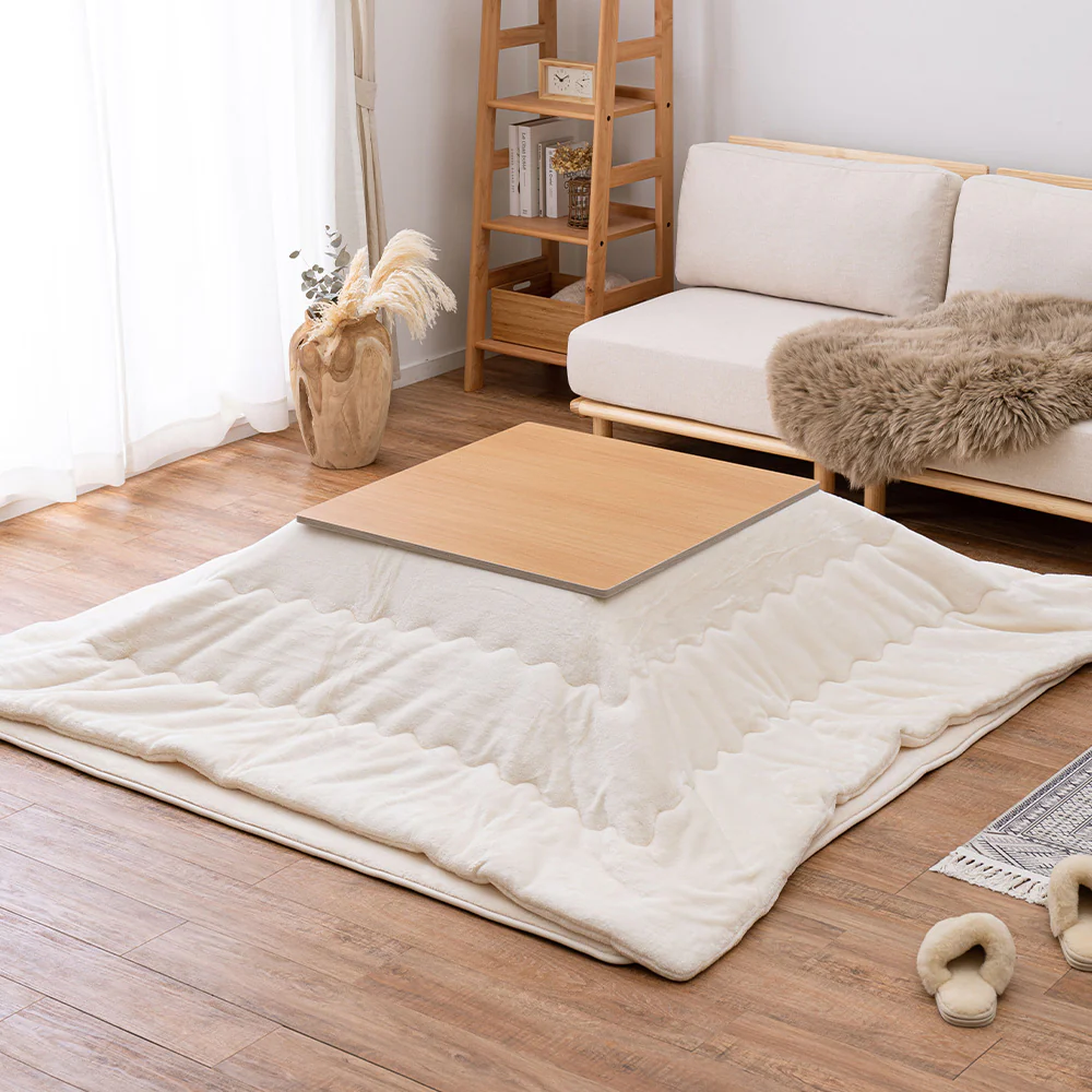 メレンゲタッチのこたつ掛けふとん  アイボリー170x170  【直送品】 返品・キャンセル・他商品と同時購入は不可