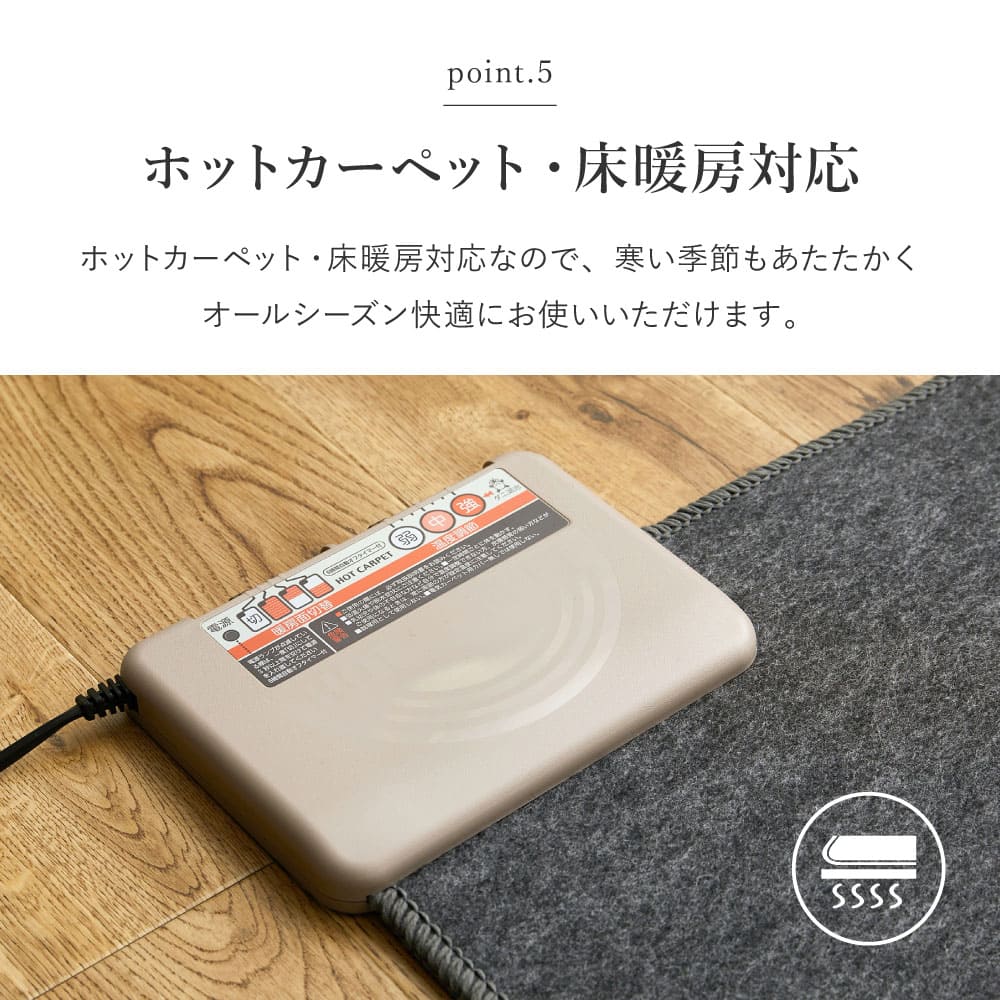 ゴブランシェニールラグ ブーケ 約185×185cm グレー 【直送品】 返品・キャンセル・他商品と同時購入は不可 - Image 6