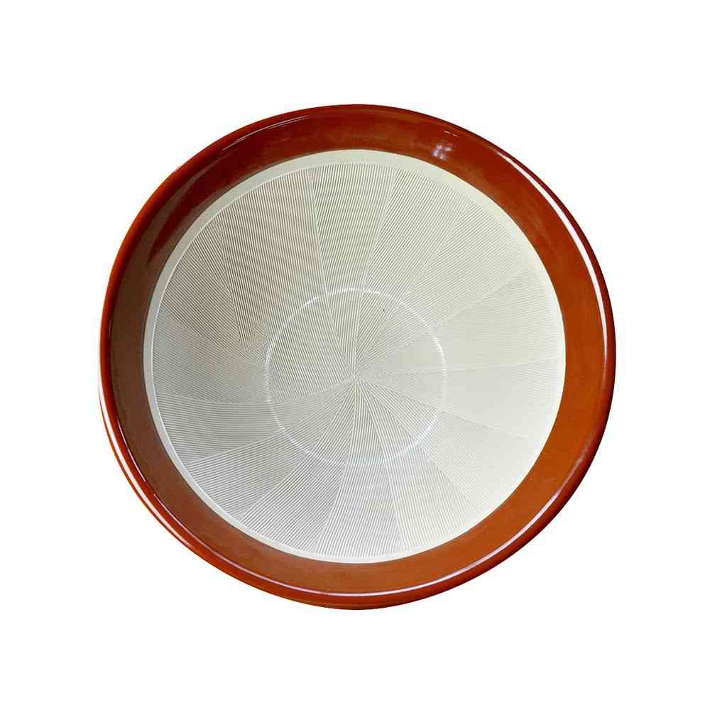 元重製陶所 定番すり鉢 ゴムなし10号 赤茶色 1個 - Image 2