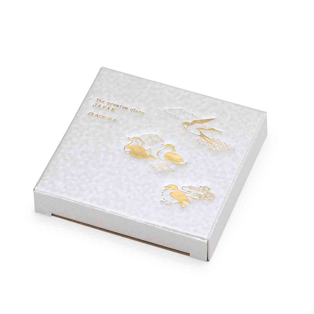 アデリア プレミアムニッポンテイスト 吉祥花鳥 丸皿 雀と南天 1個 - Image 6