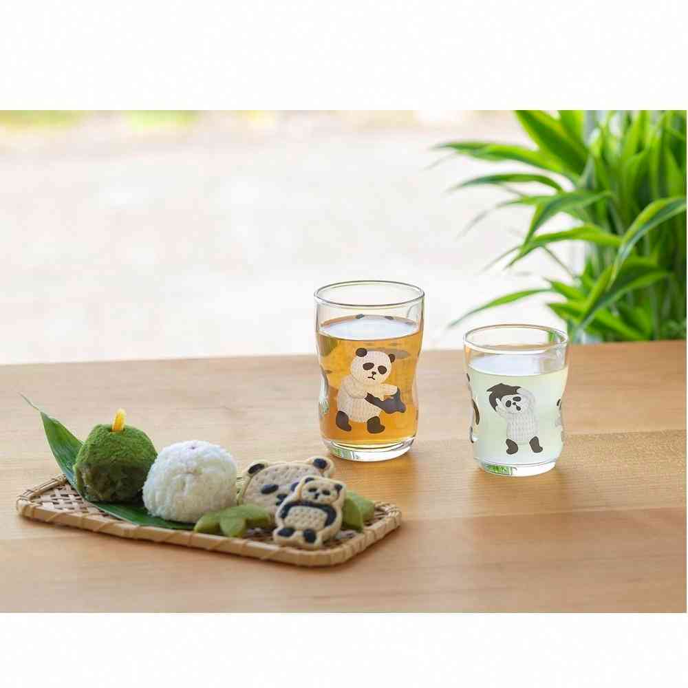 アデリア つよいこグラス S&Mセット パンダ銭湯 130ml×1個、185ml×1個 - Image 7