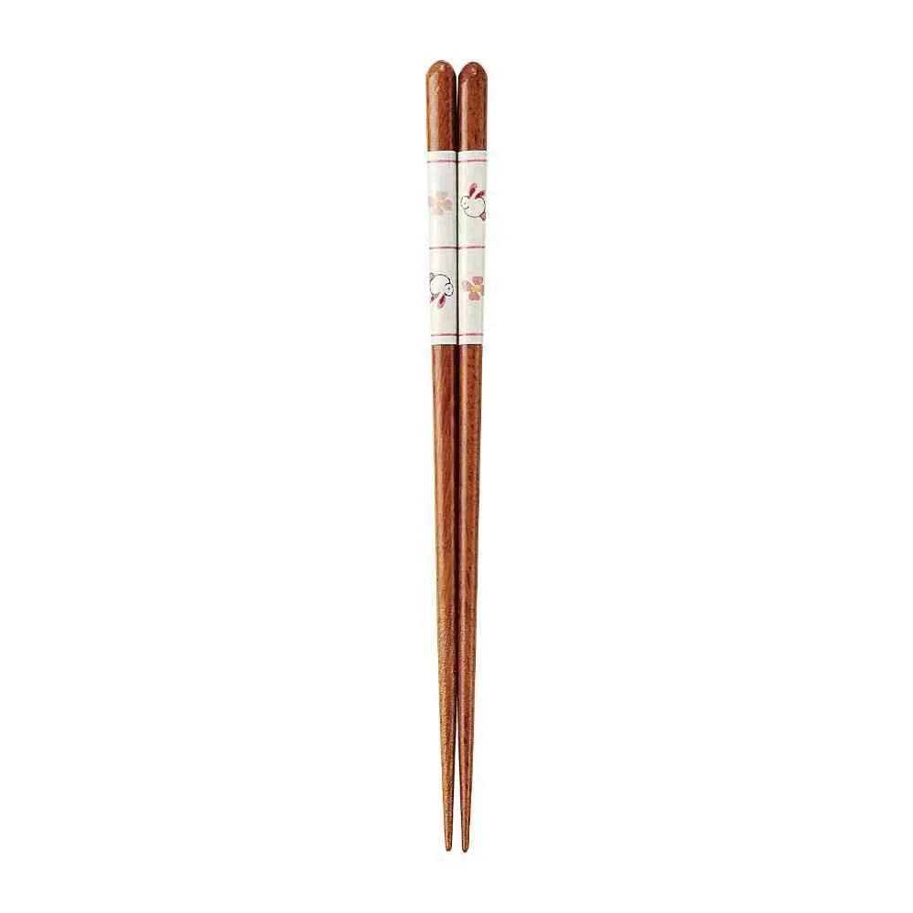 イシダ 食洗箸 うさぎ小紋 20.5cm 1膳