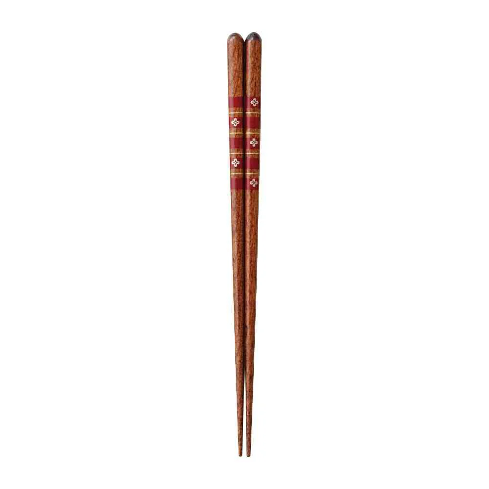 イシダ 食洗箸 花紋 21cm 1膳