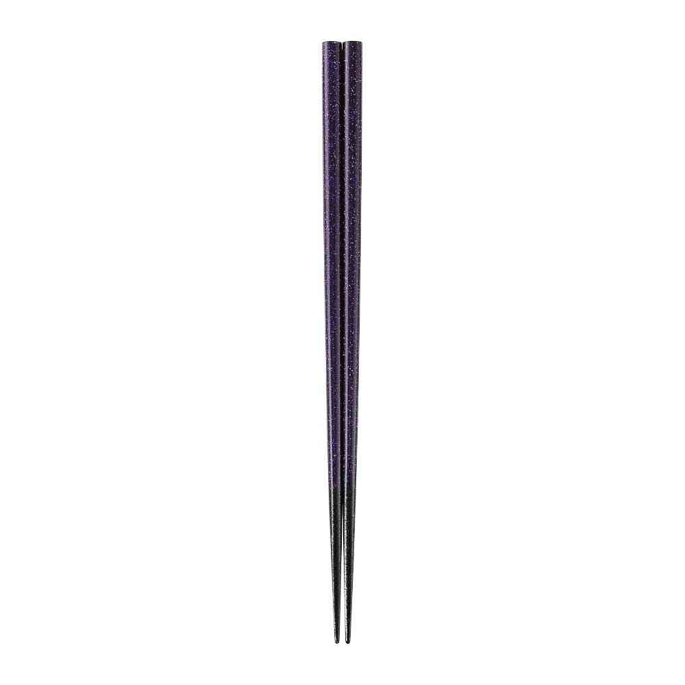 イシダ 箸 きららラメ箸 バイオレット 23cm 1膳