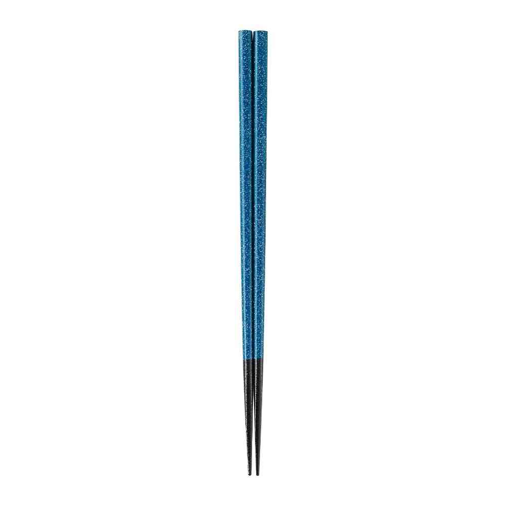 イシダ 箸 きららラメ箸 ブルー 23cm 1膳