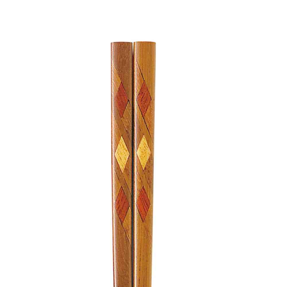 イシダ 箸 組木 金峰 23cm 1膳 - Image 2
