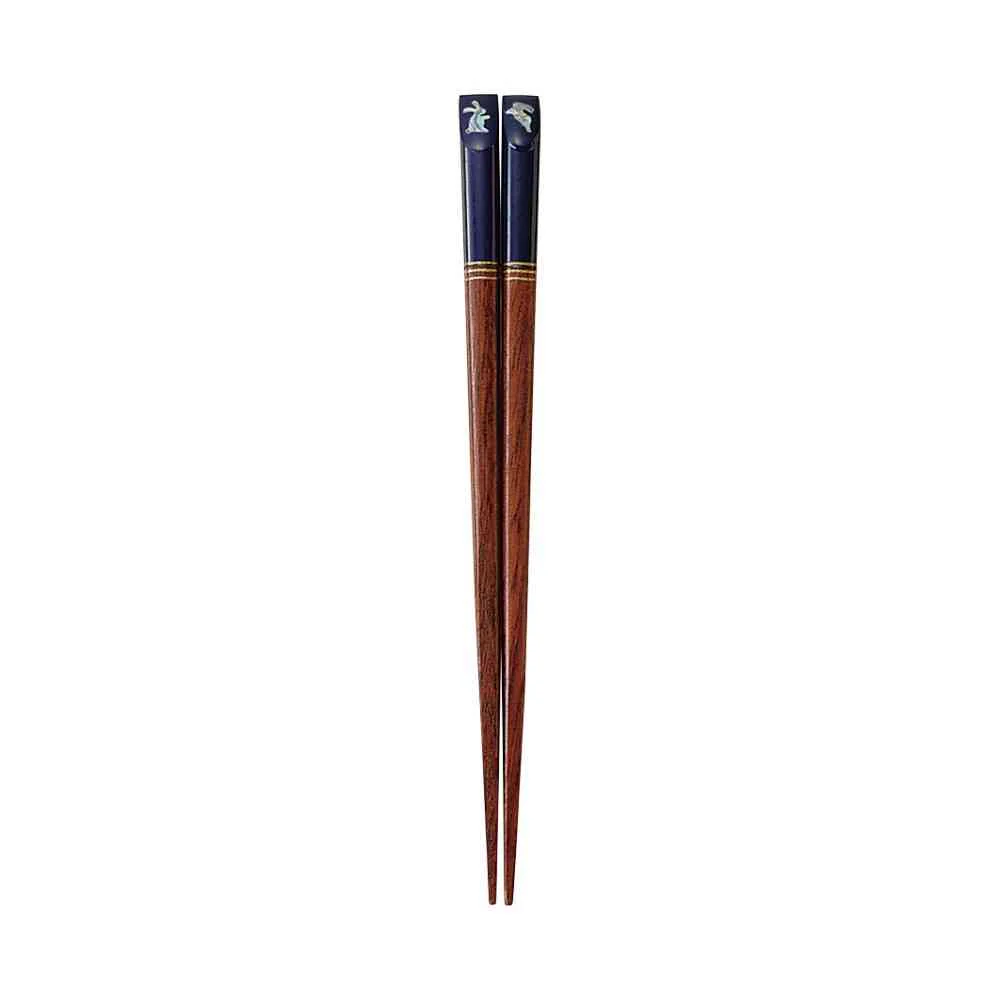 イシダ キッズ箸 彩うさぎ ブルー 16.5cm 1膳