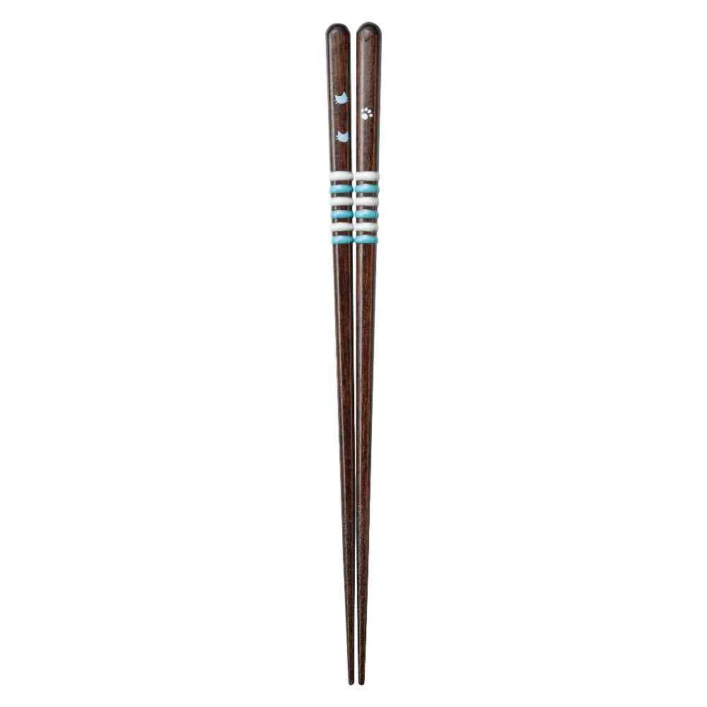 イシダ 食洗箸 ぐるぐるキャット 23cm 1膳