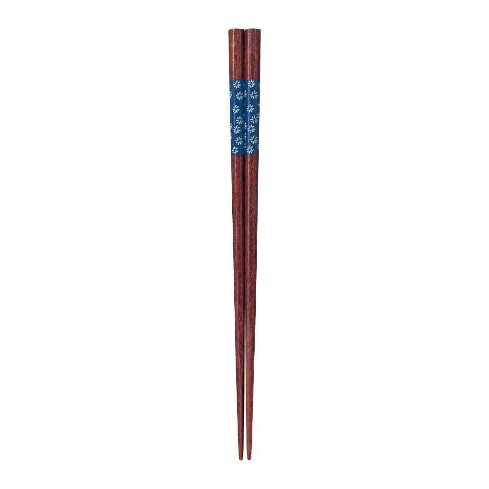 イシダ 八角箸 小花 23cm 1膳