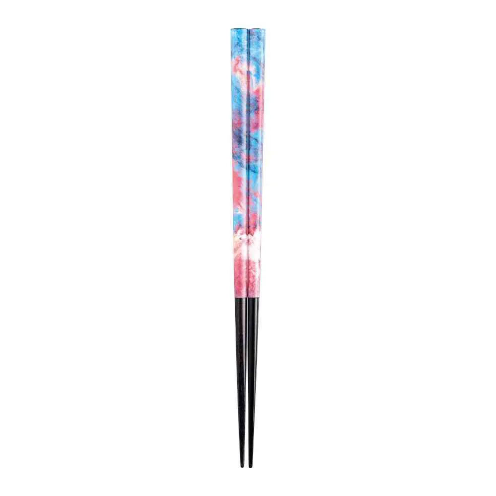 イシダ 箸 カラーミックス ブルー 23cm 1膳