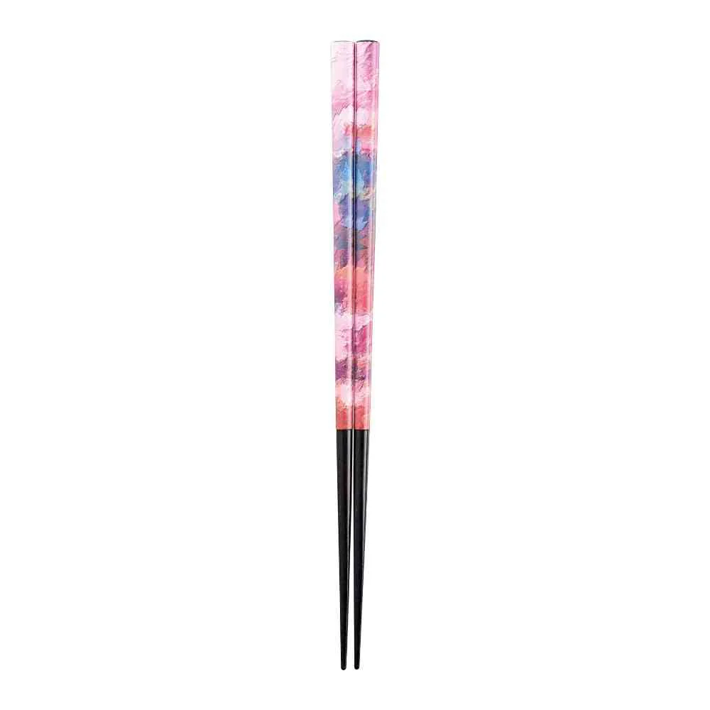 イシダ 箸 カラーミックス バイオレット 23cm 1膳