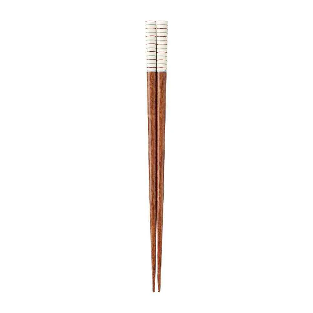 イシダ 箸 シャープボーダー 21cm 1膳