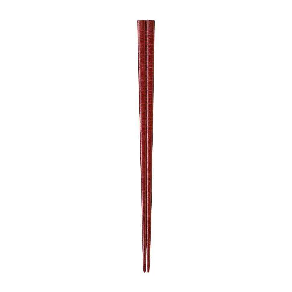 イシダ 箸 染めカブキ レッド 20.5 1膳