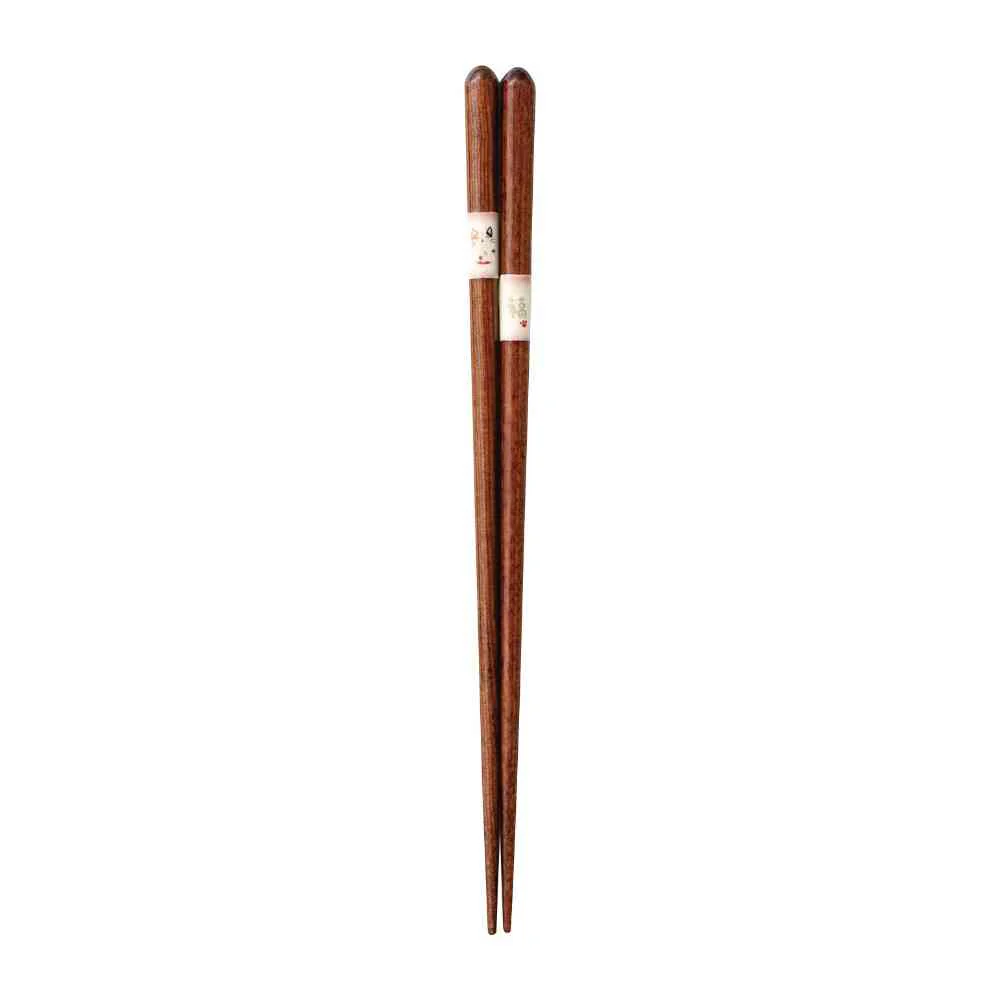 イシダ 食洗箸 ハッピーキャット 21cm 1膳