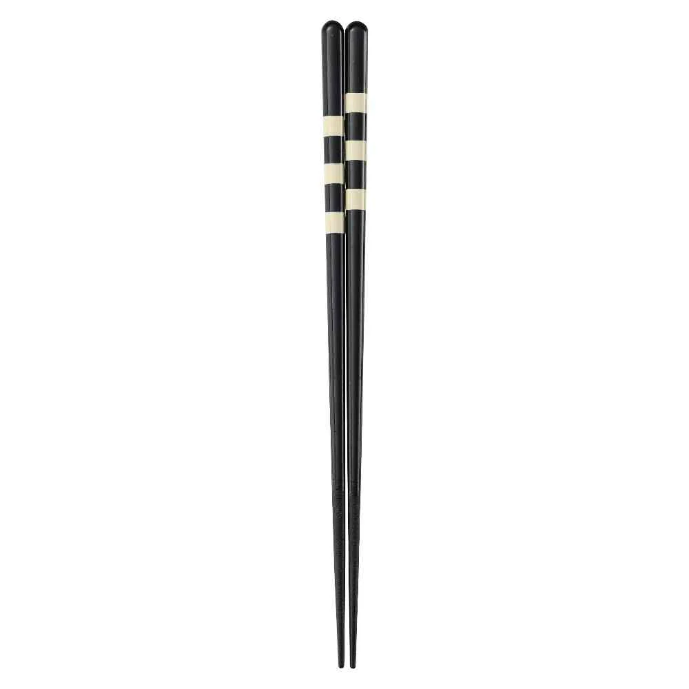 イシダ 食洗箸 縞飾り 23cm 1膳
