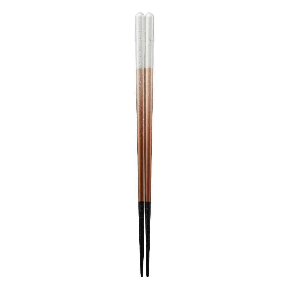 イシダ 食洗箸 ルミエール ブラウン 23cm 1膳