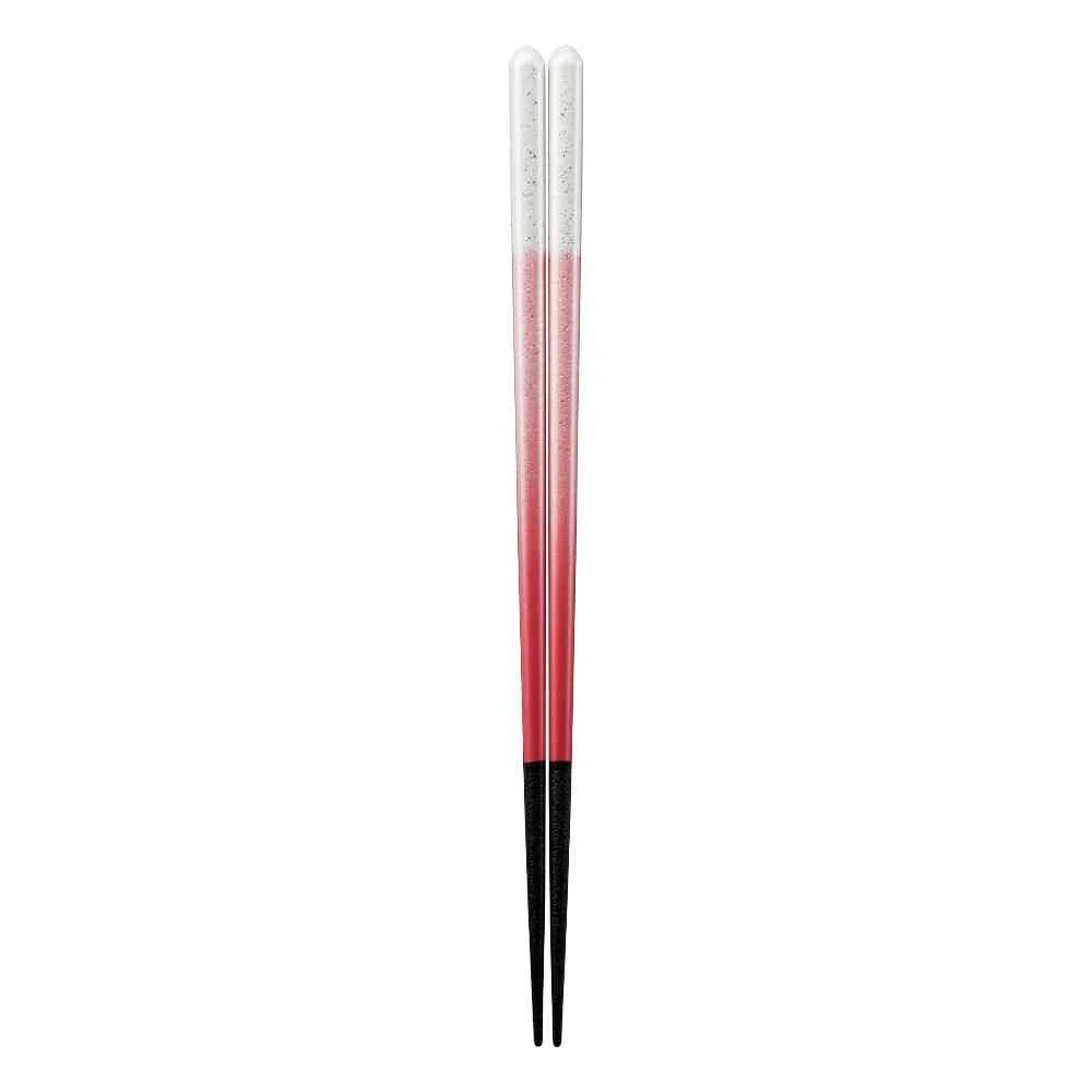 イシダ 食洗箸 ルミエール レッド 23cm 1膳