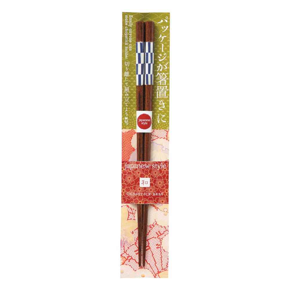 イシダ 箸 ジャパニーズスタイル 市松 23cm 1膳