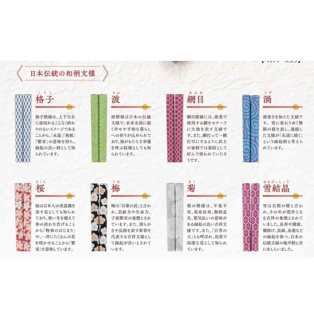 イシダ 箸 ジャパニーズモダン 菊 グレー 23cm PETケース入り 1膳 - Image 2