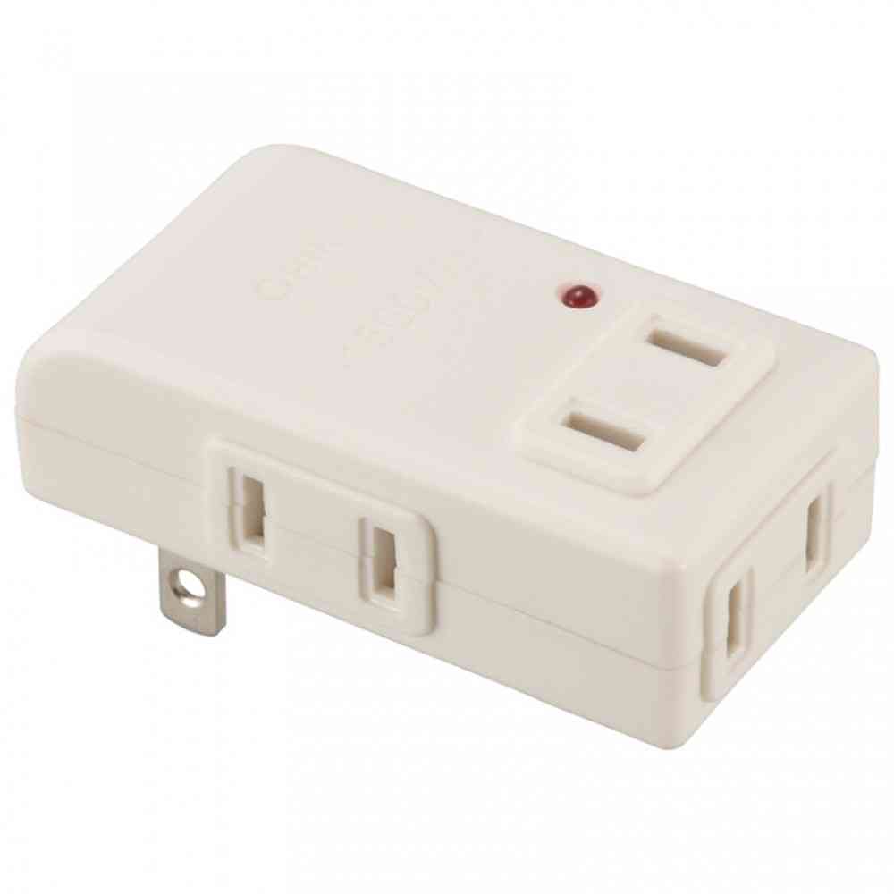 オーム電機 雷に強いマイクロタップ 4個口 HS-AKL4PBT-W