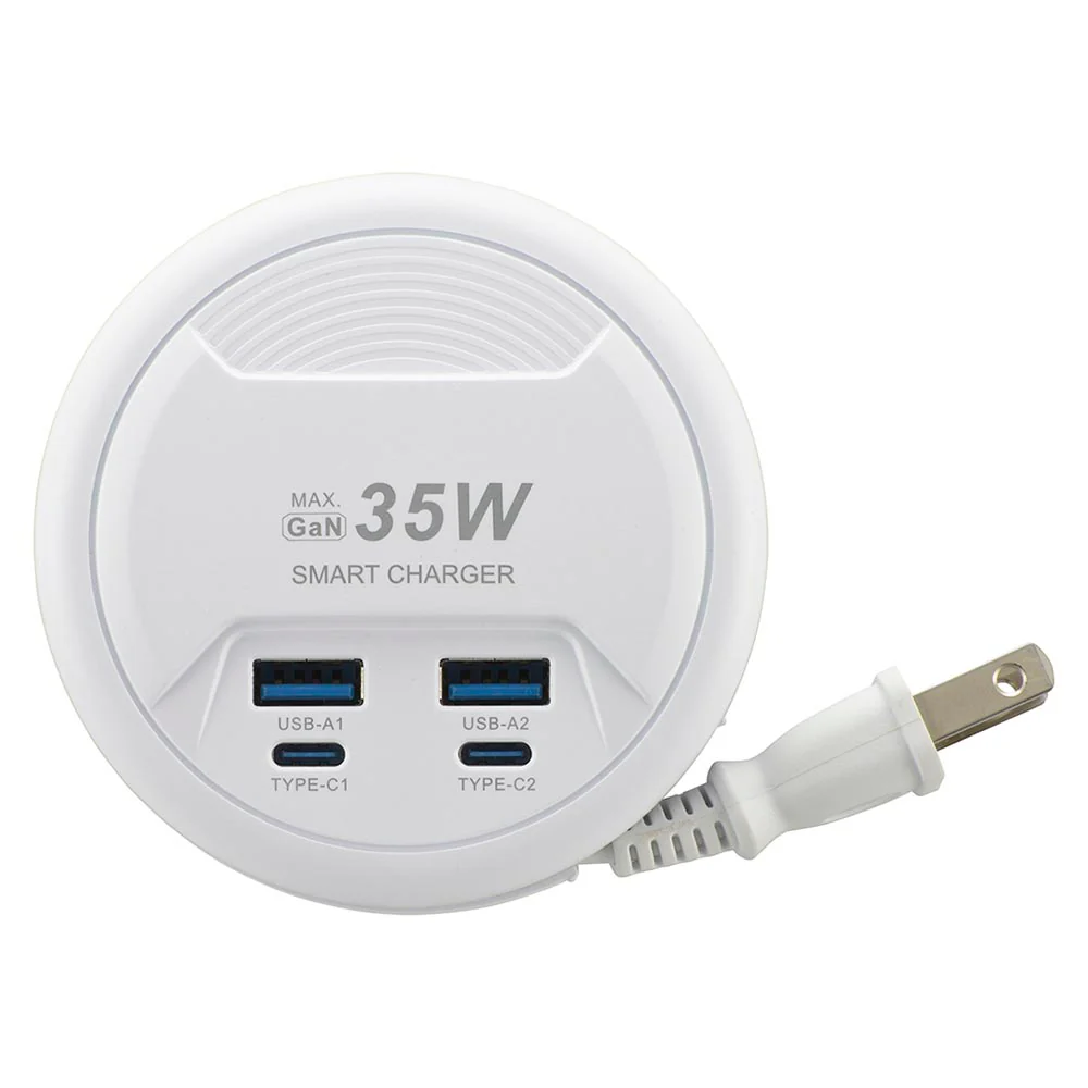 オーム電機 モバイルUSBタップ 35w 45cm 1個