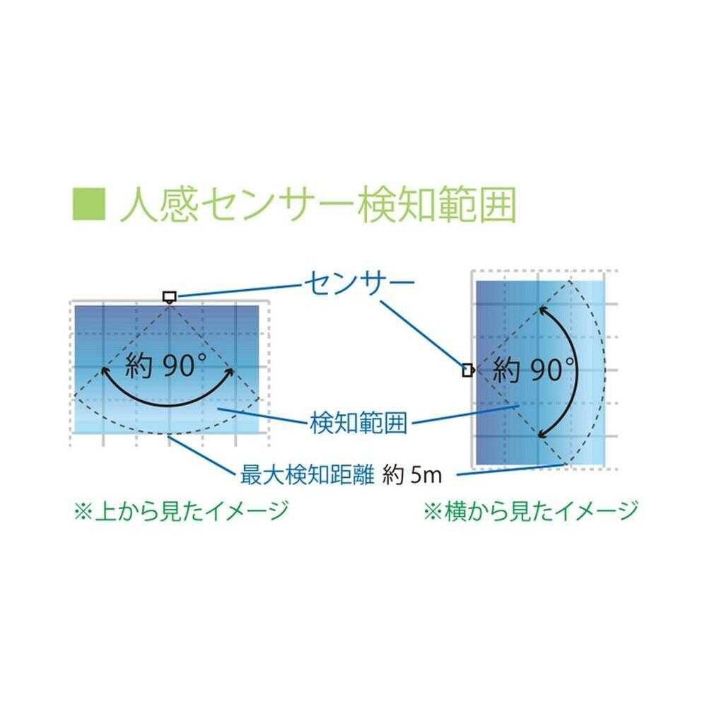 オーム電機 LEDセンサーライト 明暗人感 屋内/屋外兼用 - Image 3