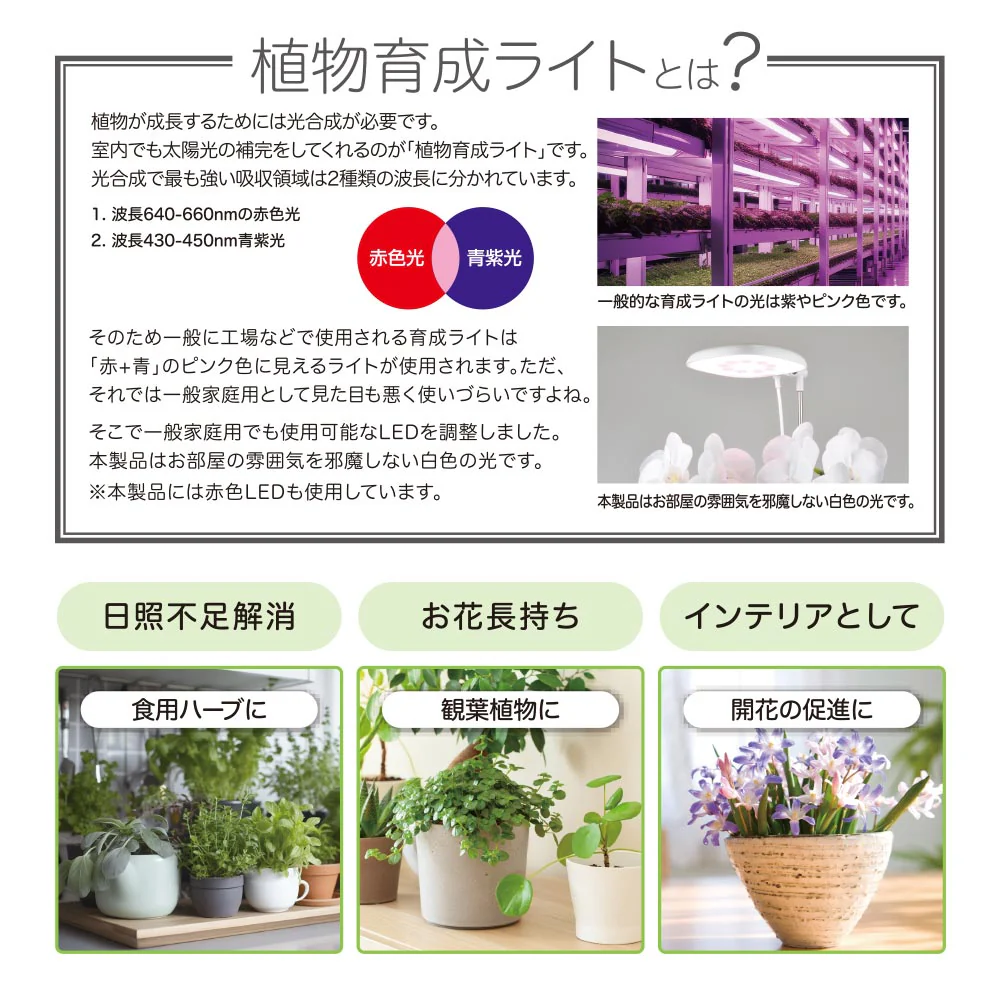 オーム電機 植物育成ライト プランタークリップ式 - Image 10