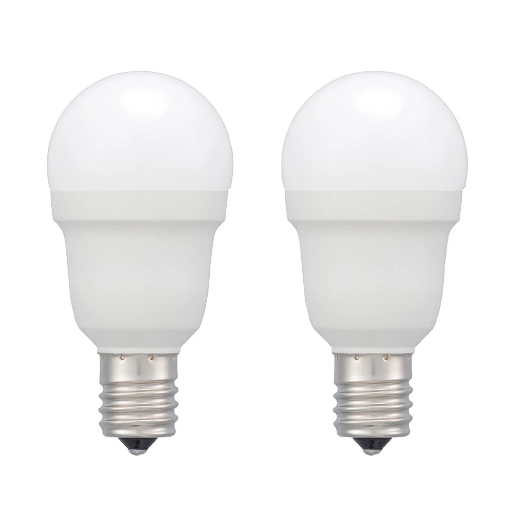オーム電機 LED電球小形 60形昼白色 2個入 - Image 2