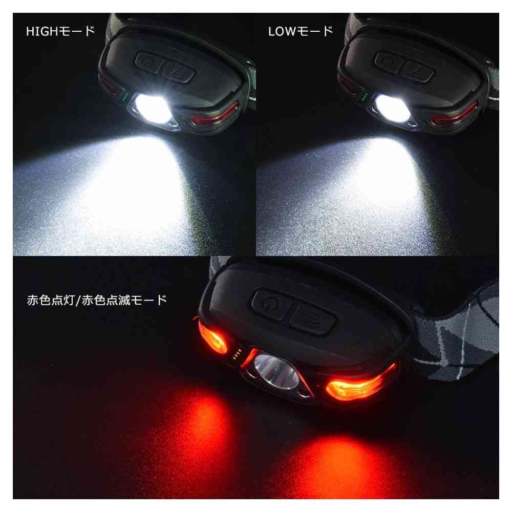 オーム電機 充電式LEDヘッドランプ モーションセンサー 350ルーメン - Image 14