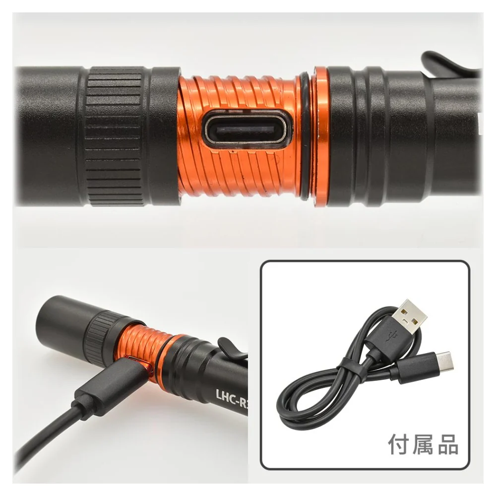 オーム電機 USB充電式LEDペンライト 300ルーメン 1個 - Image 3
