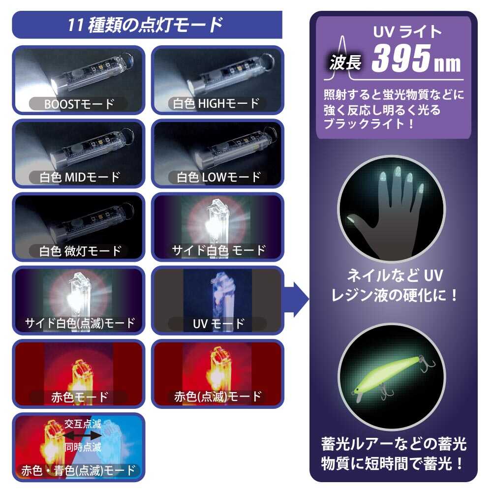 オーム電機 USB充電式LEDミニマルチライト LH-MR139UV - Image 5