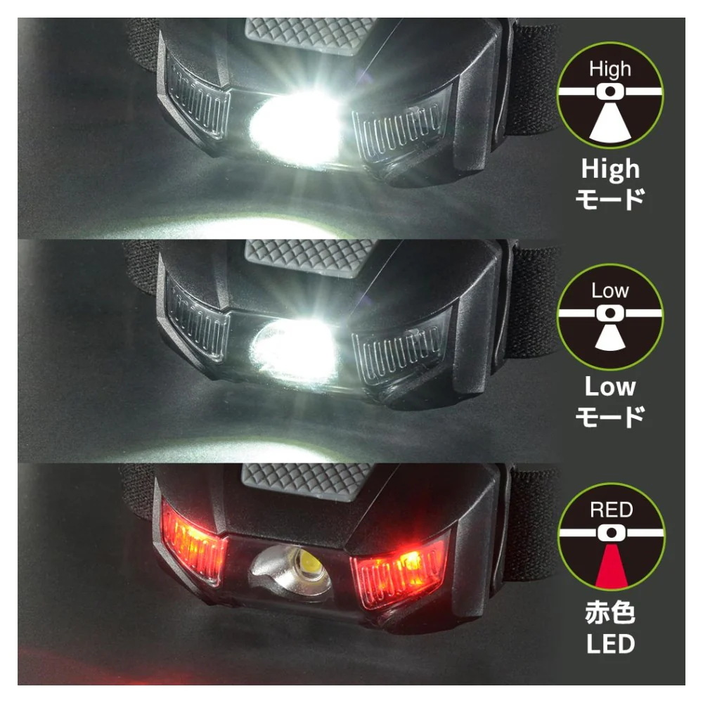 オーム電機 LEDヘッドランプ 110ルーメン 1個 - Image 7