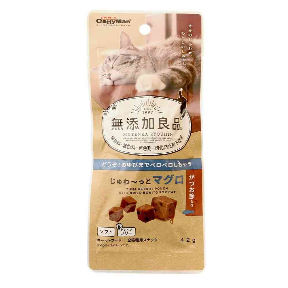 キャティーマン 無添加良品 じゅわ~っとマグロ かつお節入り 42g - Image 3