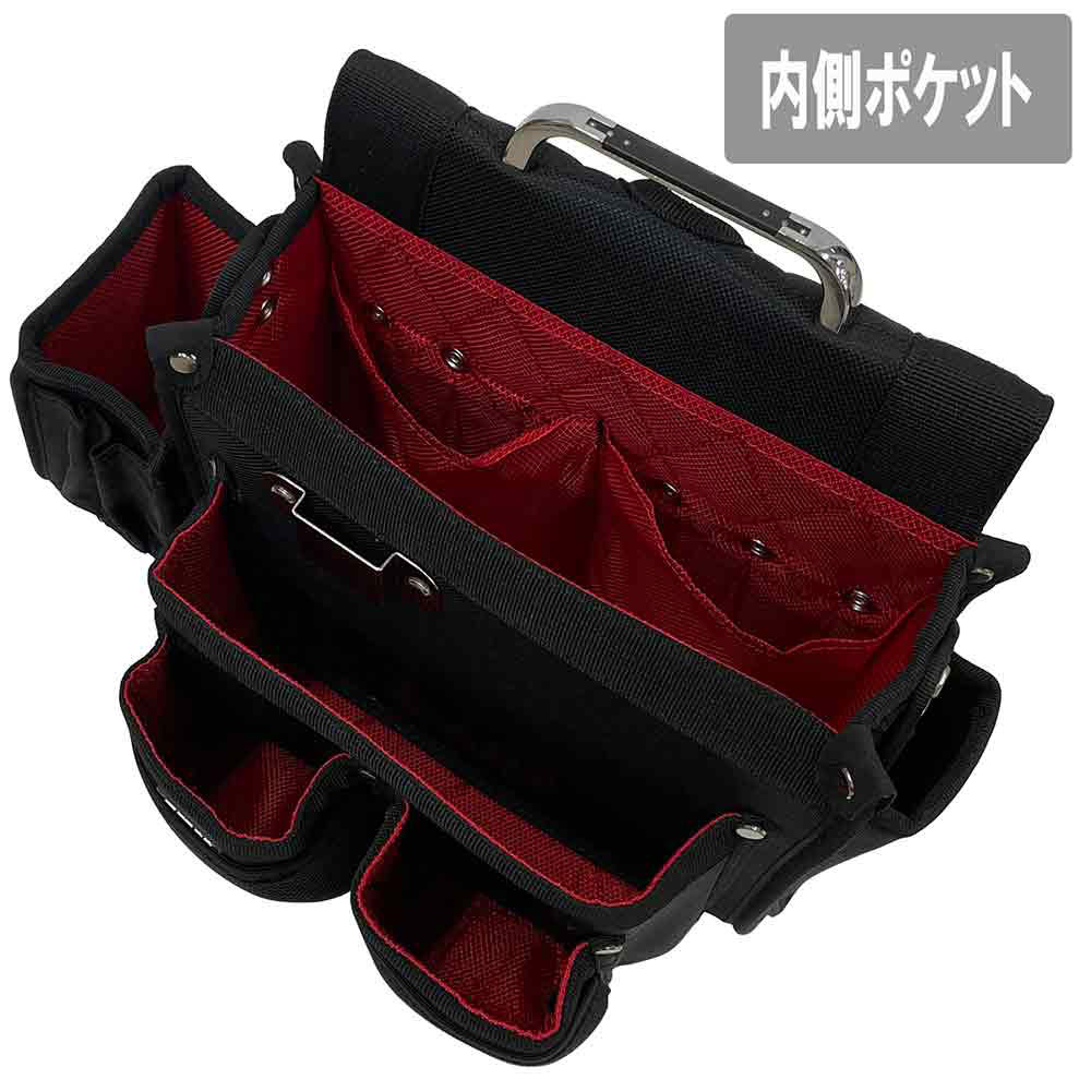 匠 仮枠大工釘袋 ブラック SC-10 【直送品】 返品・キャンセル・他商品と同時購入は不可 - Image 3