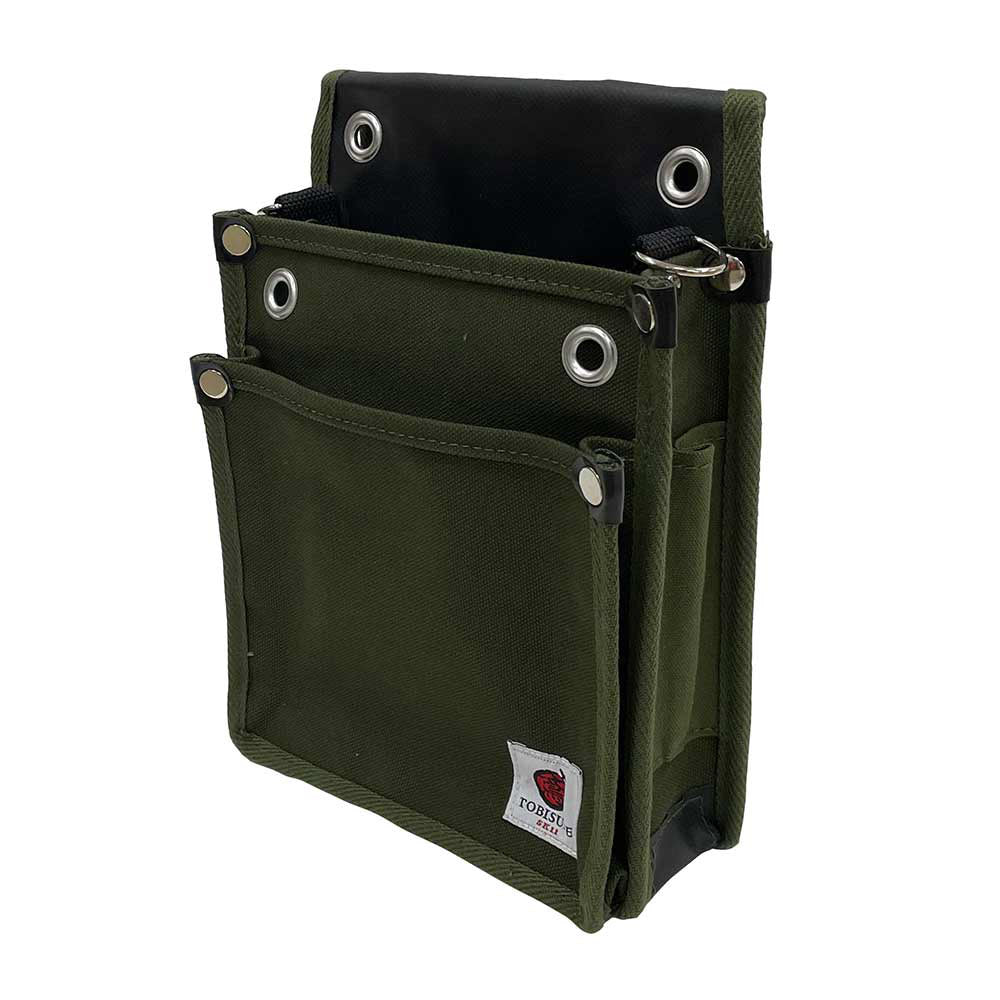 帆布鳶用腰袋2段 国防 TSH-2D-DG 【直送品】 返品・キャンセル・他商品と同時購入は不可 - Image 7